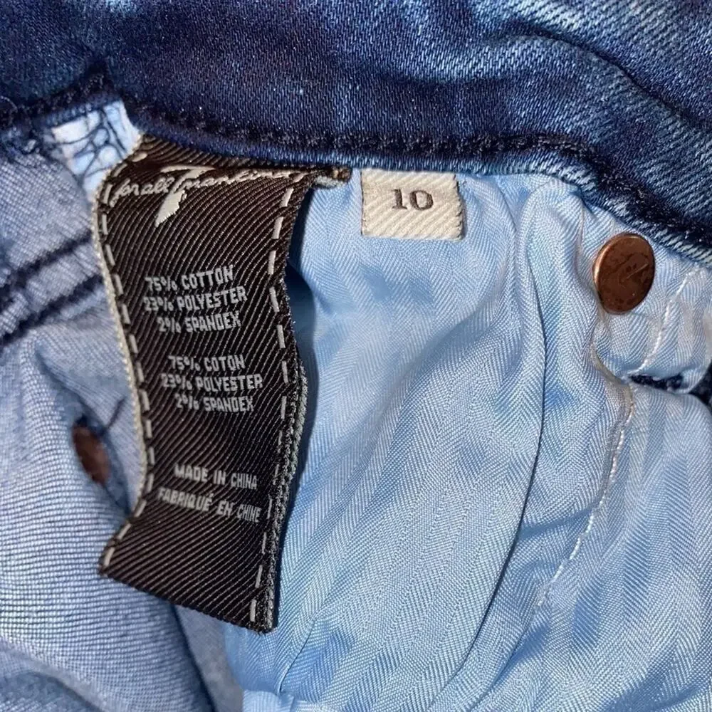 7 FOR ALL MANKIND GILS “SKINNY” JEAN SIZE 10 MINT